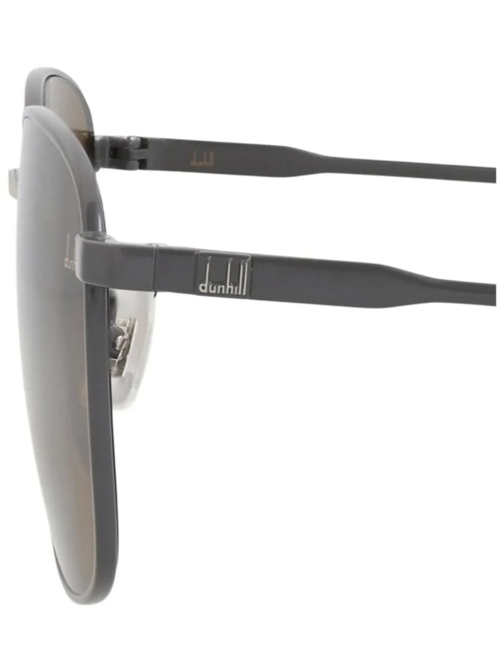 New Dunhill Women's Sunglasses Square Rectangle Metal Frame Mens Grey Grey Brown